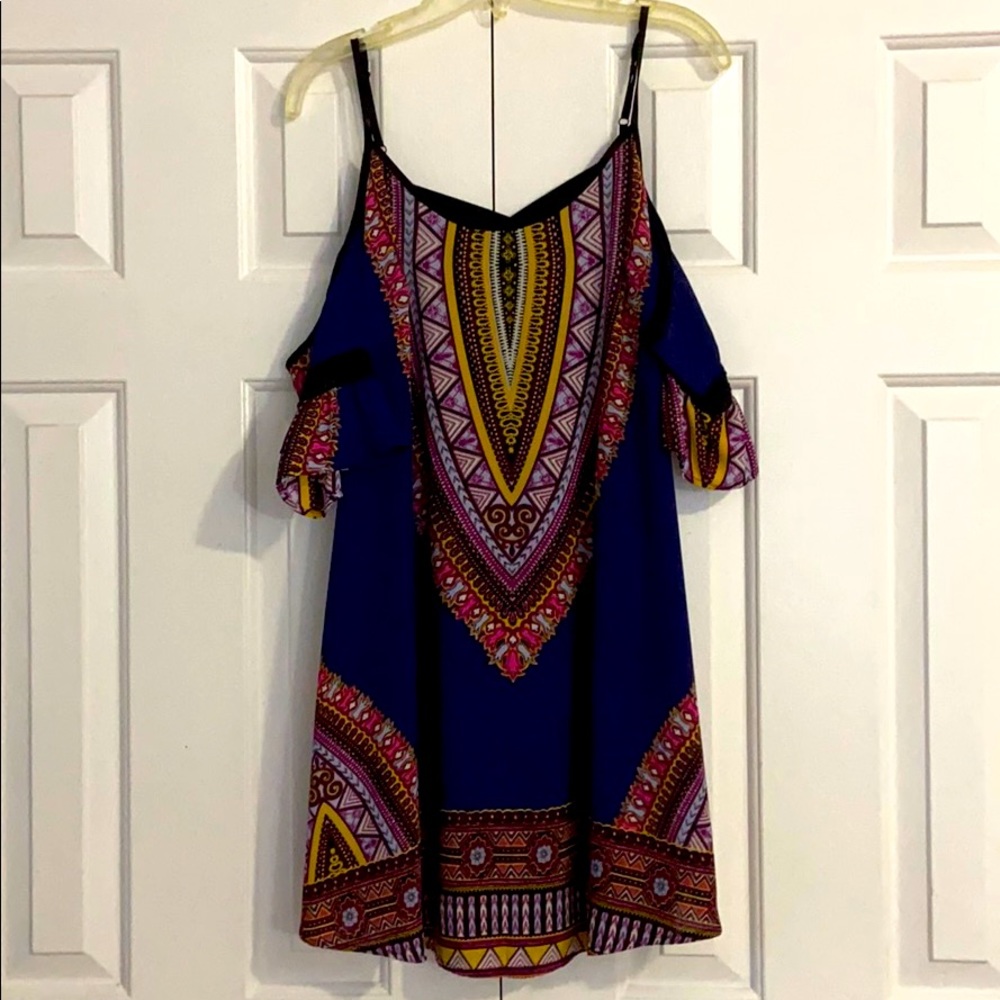 Boho Shift Dress w/Pockets
